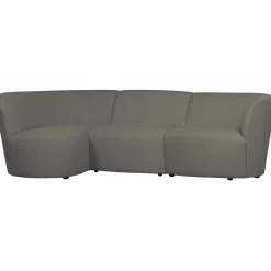 Hot WOOOD Coco 3-zits bank ronding links bouclé Warm groen