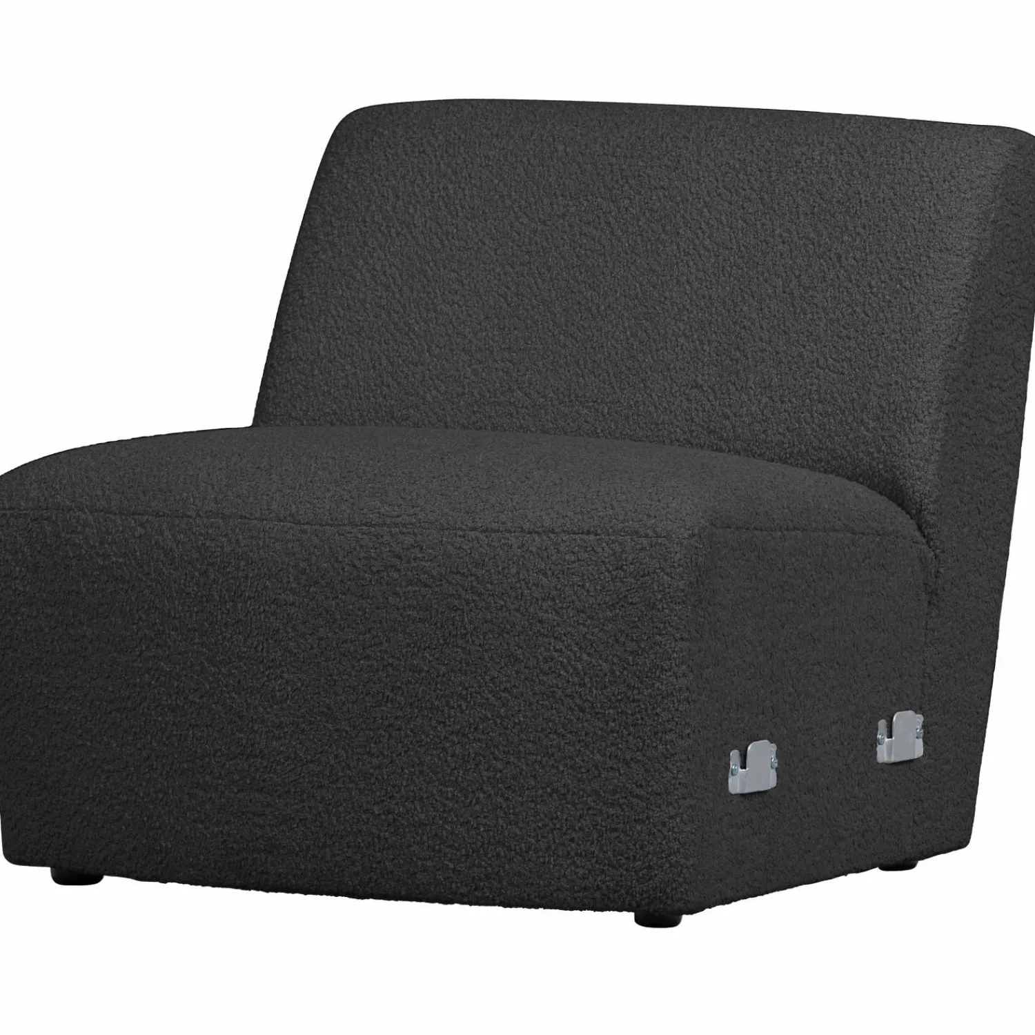 WOOOD Coco 1-zits element bouclé Donkergrijs