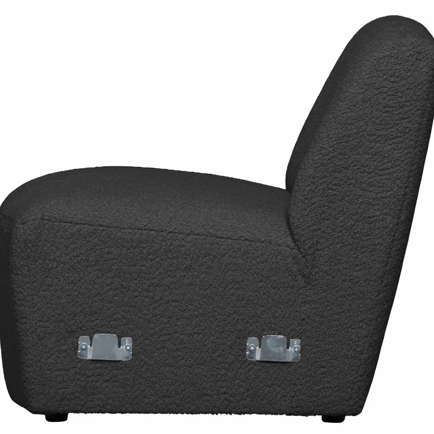 WOOOD Coco 1-zits element bouclé Donkergrijs