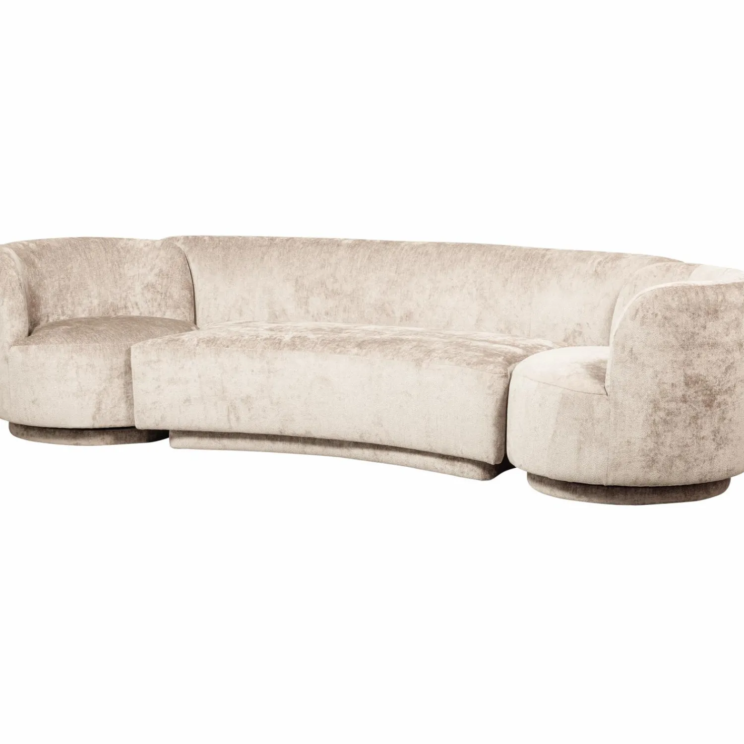 WOOOD Combi-Popular: bankje + fauteuils Naturel