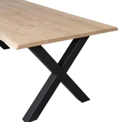 Hot WOOOD Combi-Tablo: boomstam eiken 180x90 & Alkmaar poot