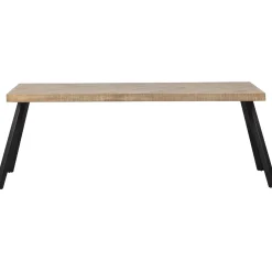 WOOOD Combi-Tablo: mango visgraat 180x90 & 2-standen poot vierk