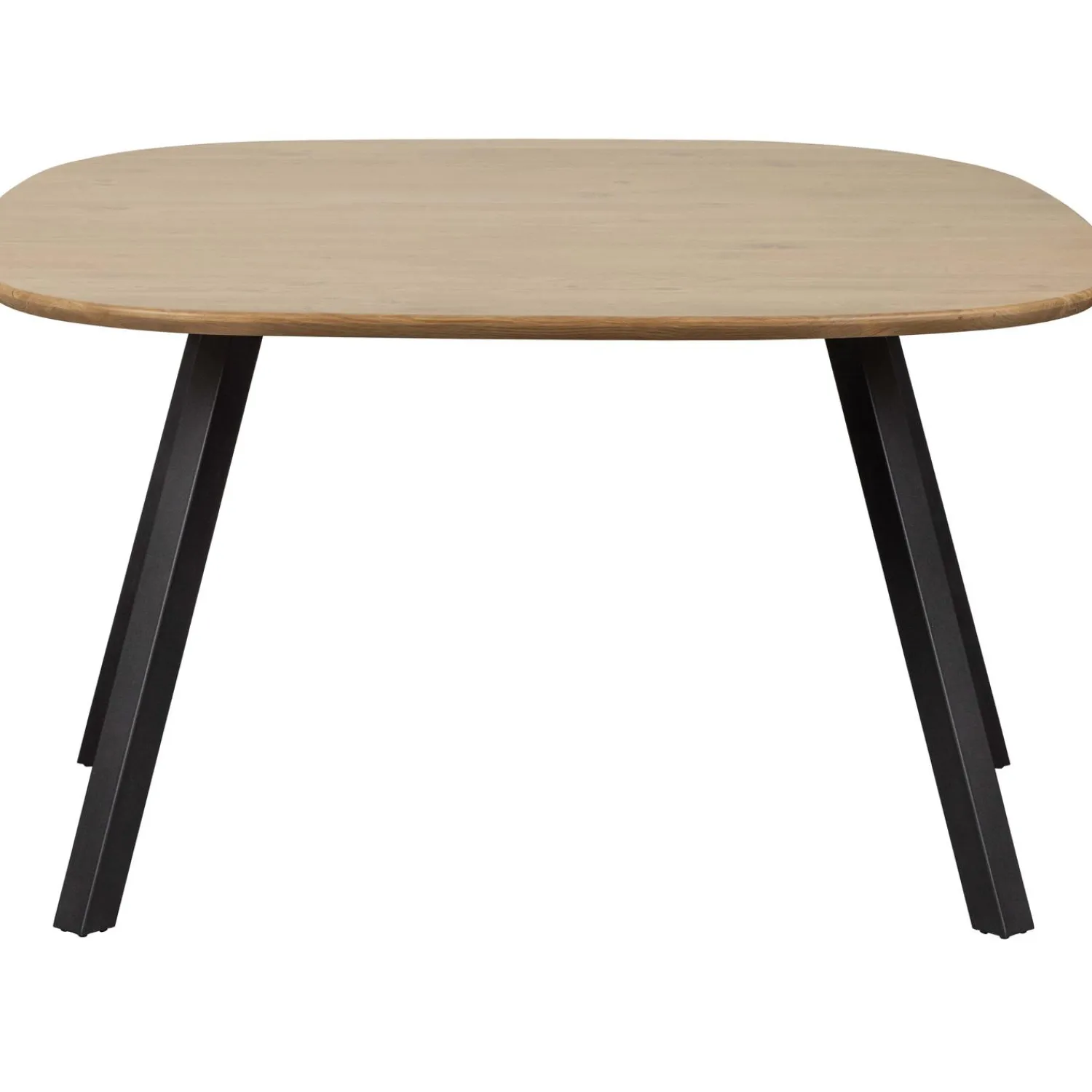 Outlet WOOOD Combi-Tablo: organisch eiken 130x130 & 2-stand zwart