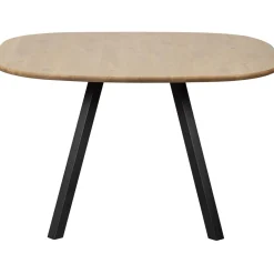 Outlet WOOOD Combi-Tablo: organisch eiken 130x130 & 2-stand zwart