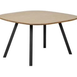 Outlet WOOOD Combi-Tablo: organisch eiken 130x130 & 2-stand zwart