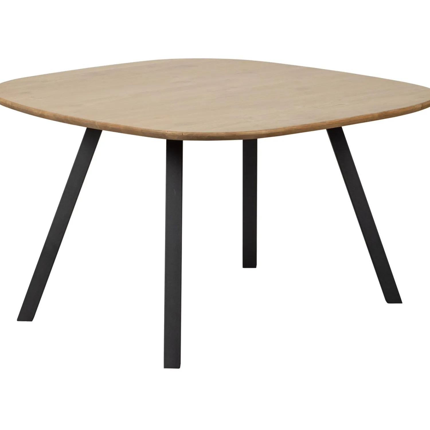 Outlet WOOOD Combi-Tablo: organisch eiken 130x130 & 2-stand zwart