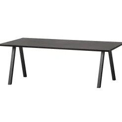 New WOOOD Combi-Tablo: tafel eiken 200x90 & 2-stand blacknight