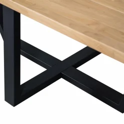 WOOOD Combi-Tablo: XL tafelblad eiken 240x100 & Drenthe poot