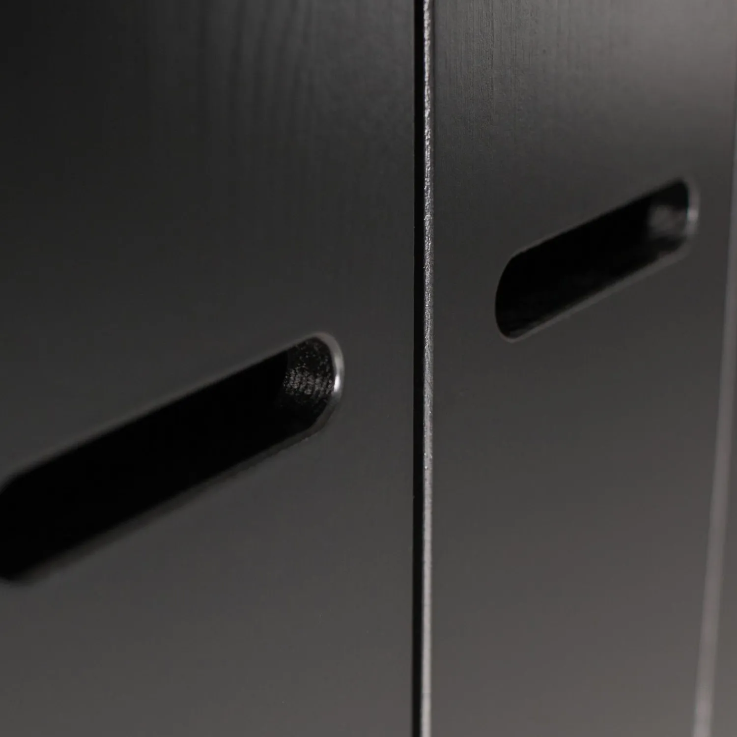 Clearance WOOOD Connect 2-deurs kledingkast + lade Zwart