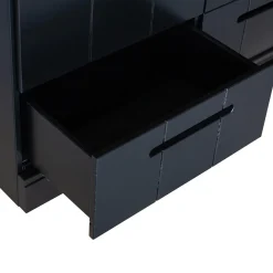 Hot WOOOD Connect 3-deurs kledingkast+ lade Zwart