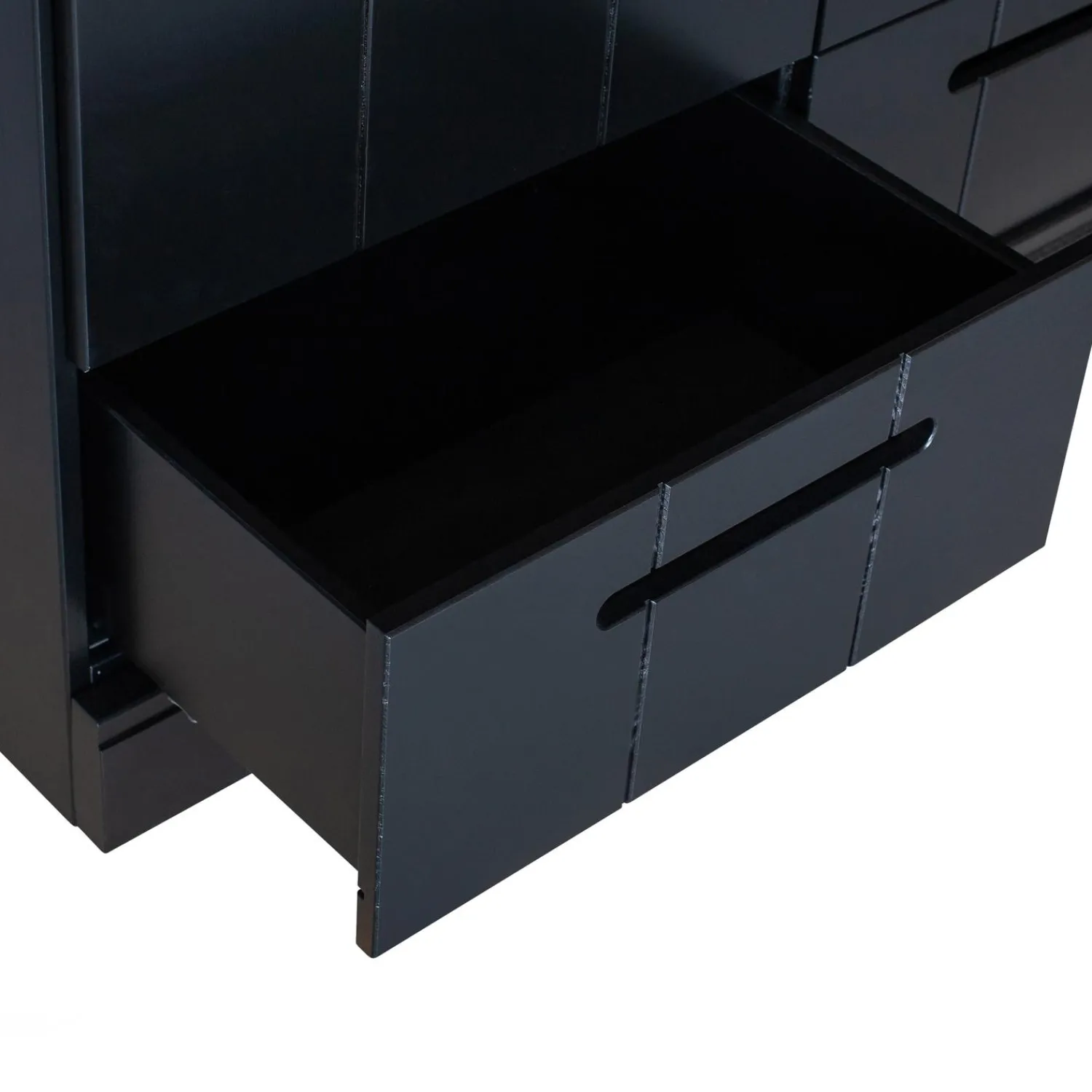 Hot WOOOD Connect 3-deurs kledingkast+ lade Zwart