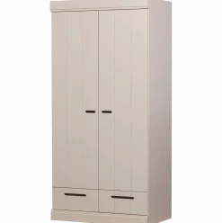 Discount WOOOD Connect 2-deurs kledingkast + lade Dust