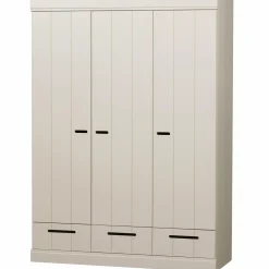 Discount WOOOD Connect 3-deurs kledingkast + lade Dust