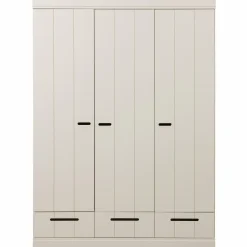 Discount WOOOD Connect 3-deurs kledingkast + lade Dust