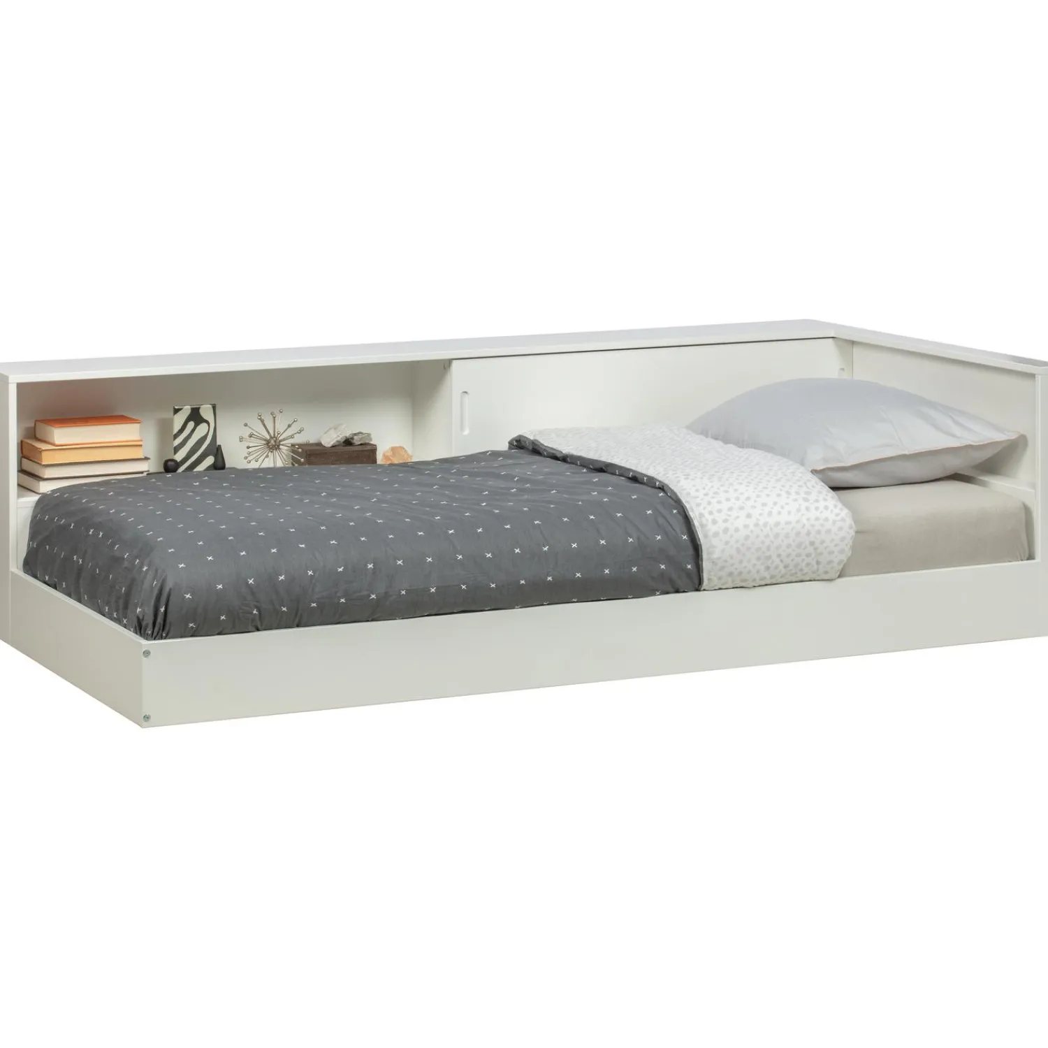 Online WOOOD Connect hoekbed grenen wit