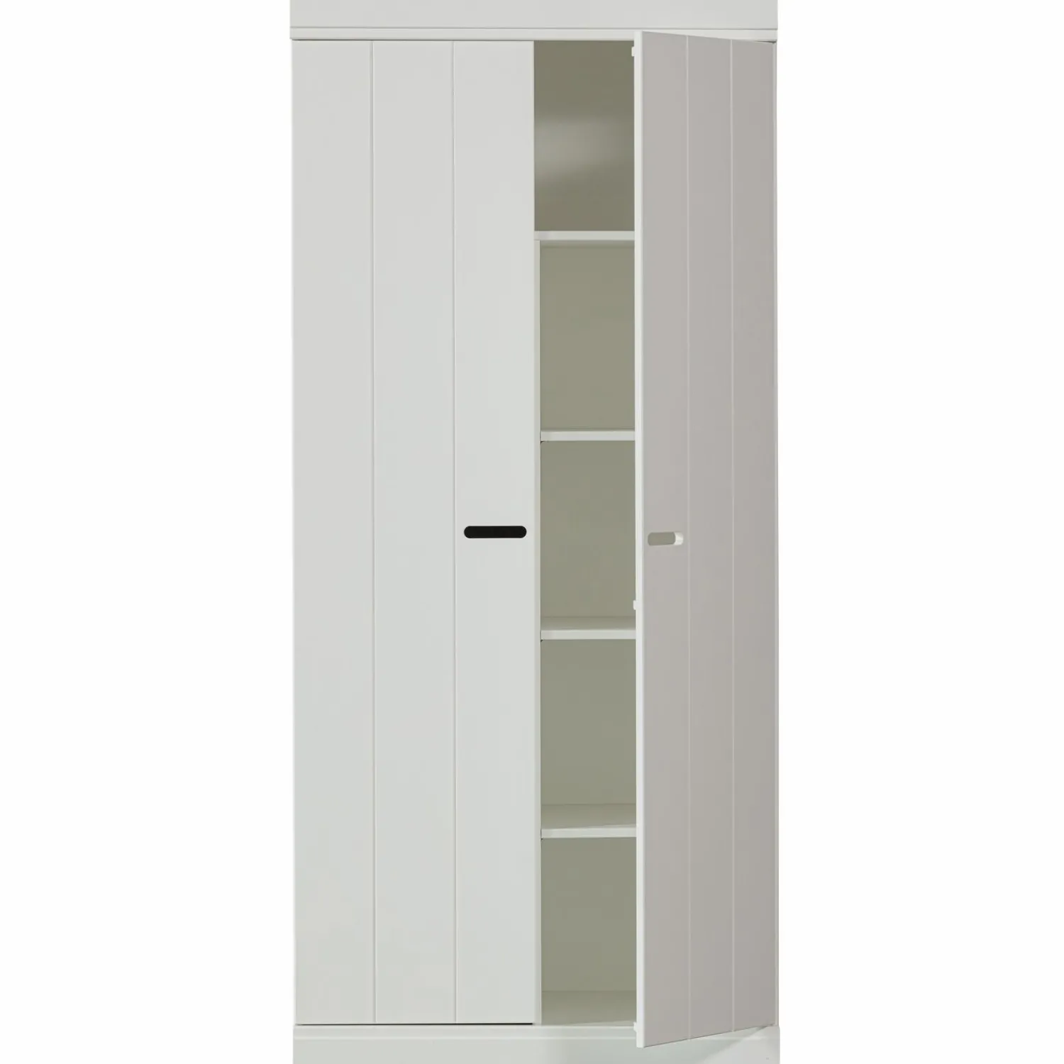 New WOOOD Connect lage kast 2-deurs grenen wit