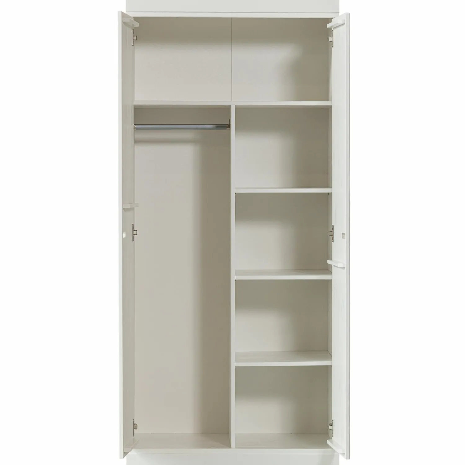 New WOOOD Connect lage kast 2-deurs grenen wit