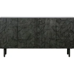 Best WOOOD Counter dressoir hout zwart