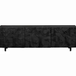 Outlet WOOOD Counter tv meubel mango zwart