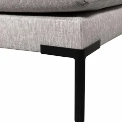 Clearance WOOOD Couple eetbank hoekelement lange zijde rechts Lichtgrijs