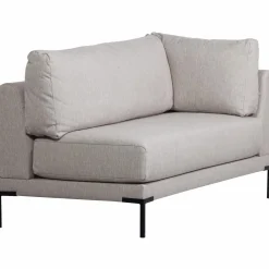 Outlet WOOOD Couple eetbank hoekelement lange zijde links Lichtgrijs