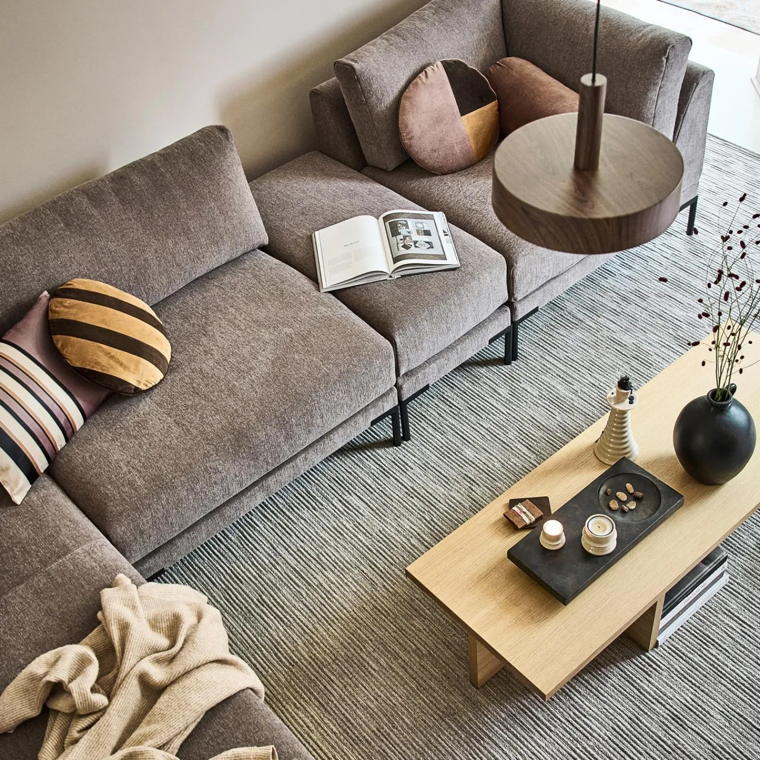 New WOOOD Couple hoekelement Taupe