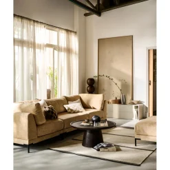 Hot WOOOD Couple loveseat element butter melange Boter melange