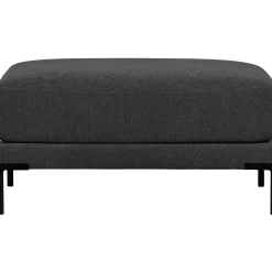 Best WOOOD Couple poef 100 cm Donkergrijs