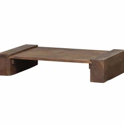 Outlet WOOOD Cuno salontafel laag hout donkerbruin