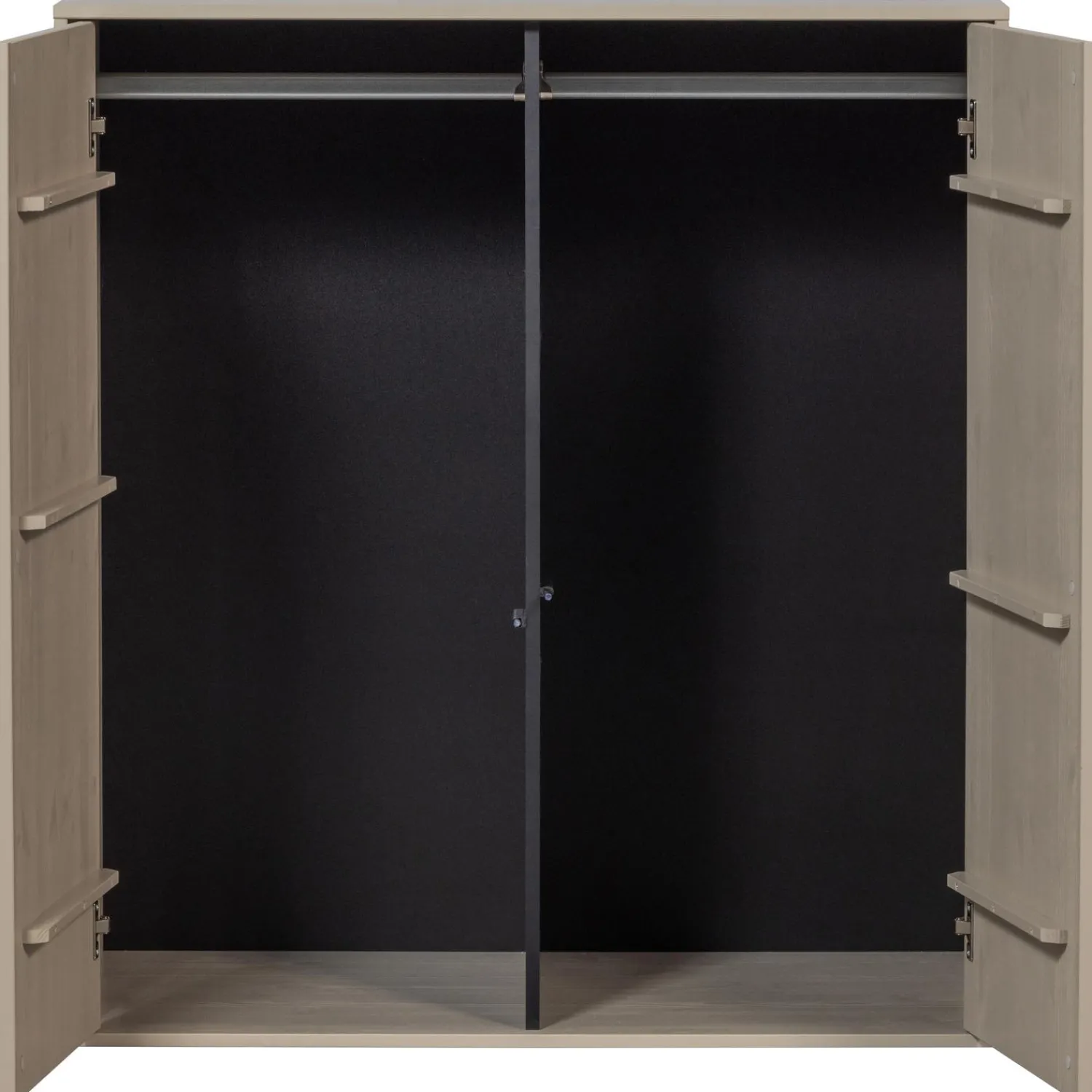 New WOOOD Daily Closet Double 110x100 cm grenen dakargrau