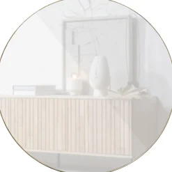 Sale WOOOD Doutzen spiegel metaal ø115 cm Goud