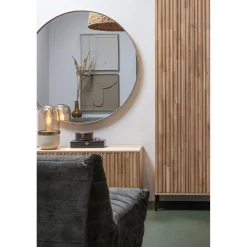 Sale WOOOD Doutzen spiegel metaal ø115 cm Goud