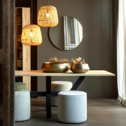 Outlet WOOOD Doutzen spiegel metaal ø80 cm Goud