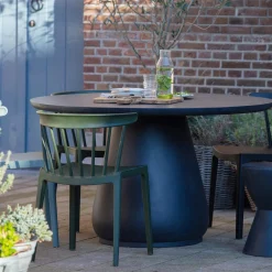 Best WOOOD Dover kruk betonlook antraciet 45xø35 cm