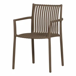 Outlet WOOOD Easy going tuinstoel kunststof Middenbruin