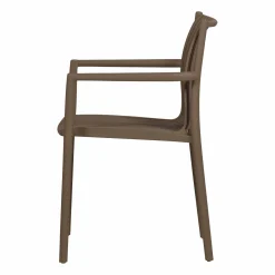 Outlet WOOOD Easy going tuinstoel kunststof Middenbruin