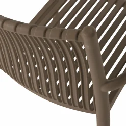 Outlet WOOOD Easy going tuinstoel kunststof Middenbruin