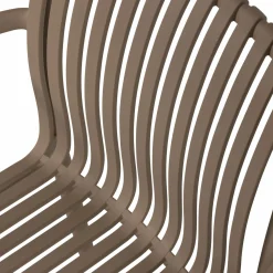 Outlet WOOOD Easy going tuinstoel kunststof Middenbruin