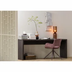 Sale WOOOD Eliva eetkamerstoel structure velvet - set van 2 Paars