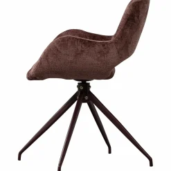 Sale WOOOD Eliva eetkamerstoel structure velvet - set van 2 Paars