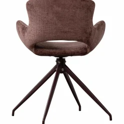 Sale WOOOD Eliva eetkamerstoel structure velvet - set van 2 Paars
