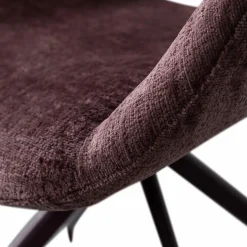 Sale WOOOD Eliva eetkamerstoel structure velvet - set van 2 Paars