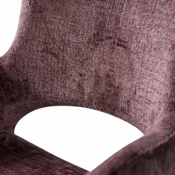 Sale WOOOD Eliva eetkamerstoel structure velvet - set van 2 Paars