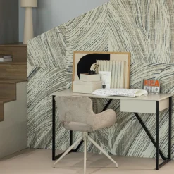 Hot WOOOD Eliva eetkamerstoel structure velvet - set van 2 Zand