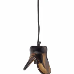 New WOOOD Elle hanglamp klein glas bruin