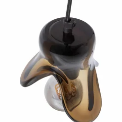 New WOOOD Elle hanglamp klein glas bruin