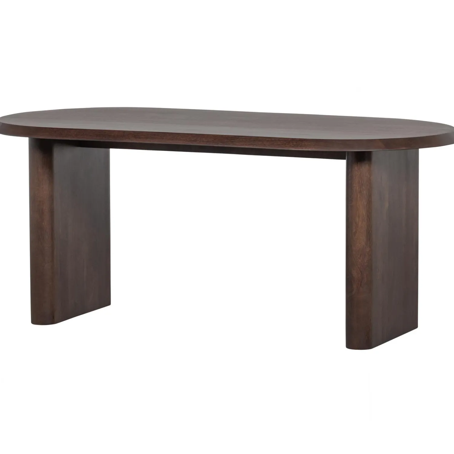 Online WOOOD Ellips eetkamertafel mango hout walnoot 90x180 cm