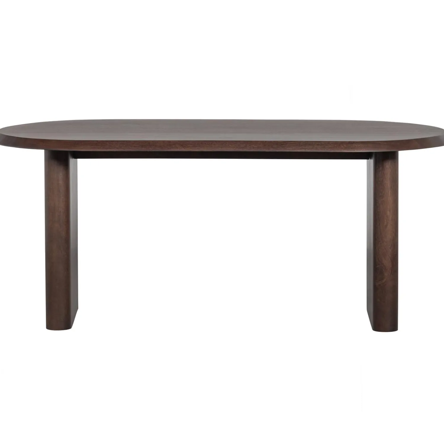 Online WOOOD Ellips eetkamertafel mango hout walnoot 90x180 cm