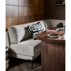 WOOOD Ellips eetkamertafel mango hout walnoot 90x240 cm