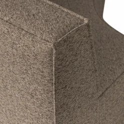 Sale WOOOD Europa 2-zits eetbank geweven stof Donkerbruin melange